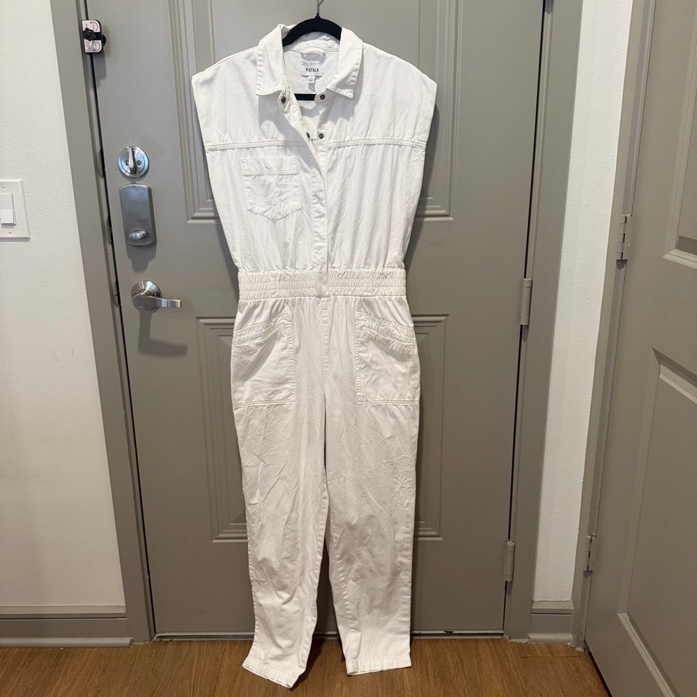 Pistola Rosie Jumpsuit‎ White Size Medium